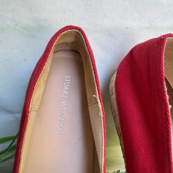 Stuart Weitzman Nugal Espadrille Flats Size Womens 8
Slip On Red - Picture 9 of 9
